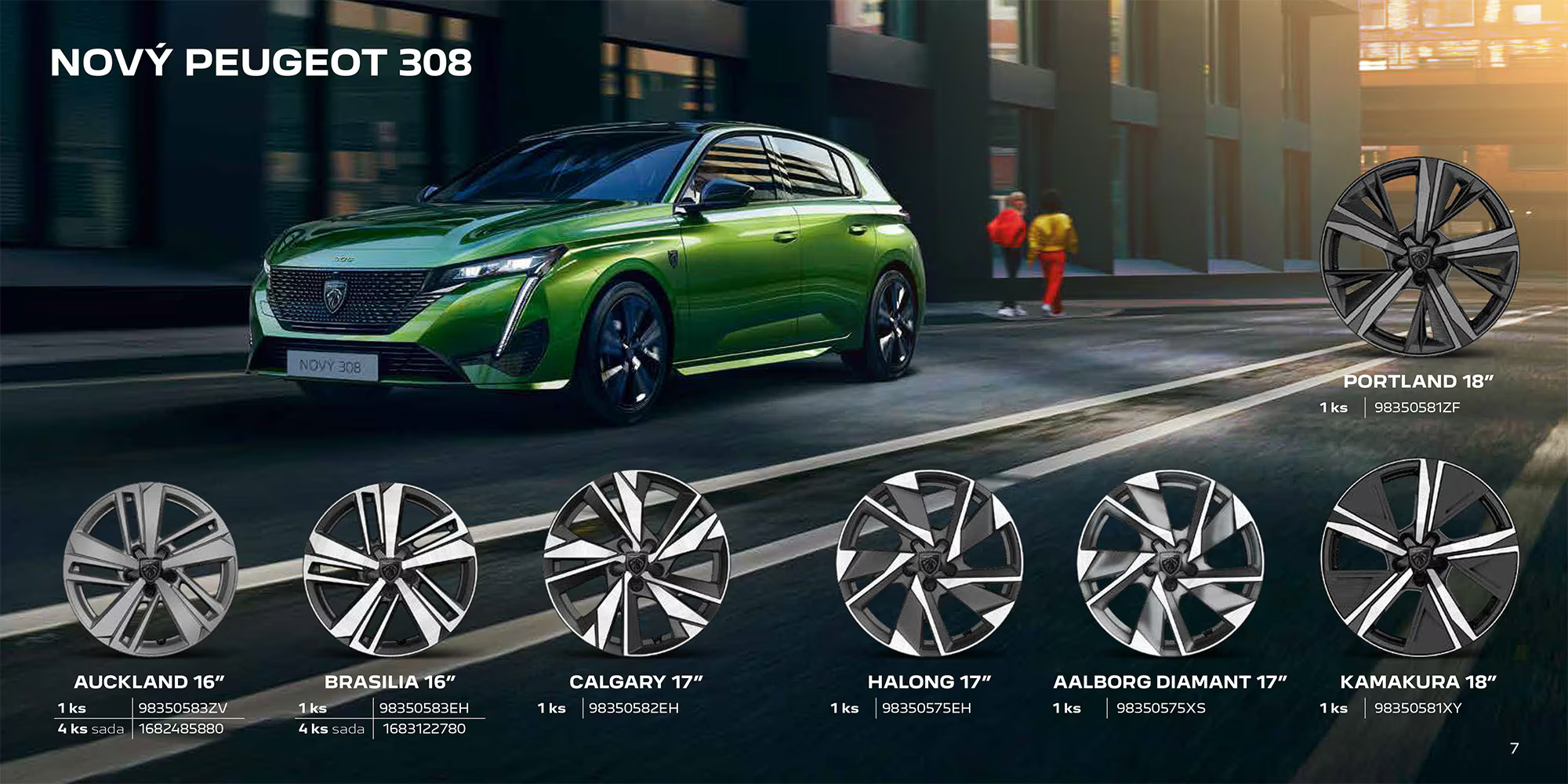 Hliníková kola Peugeot 308