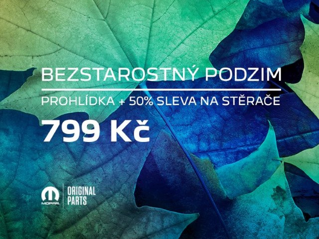 Podzimní prohlídka + 50% sleva na stěrače